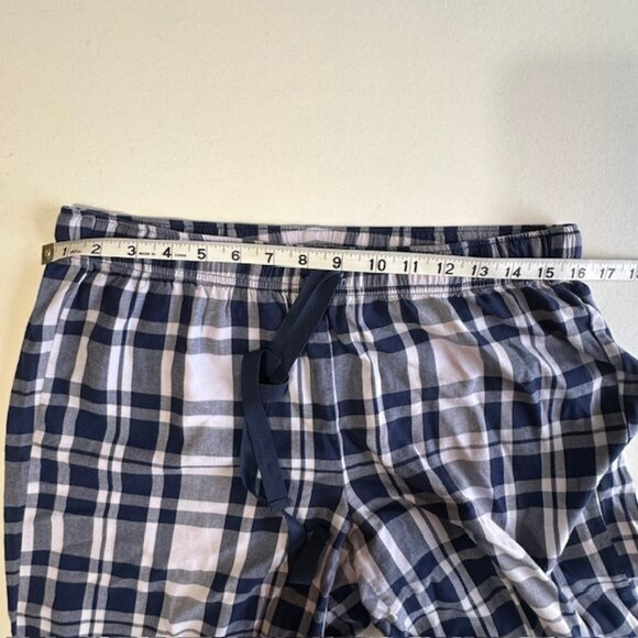 Victoria's Secret - Cozy Flannel Blue White Long Pajama Set Size M - Picture 10 of 13